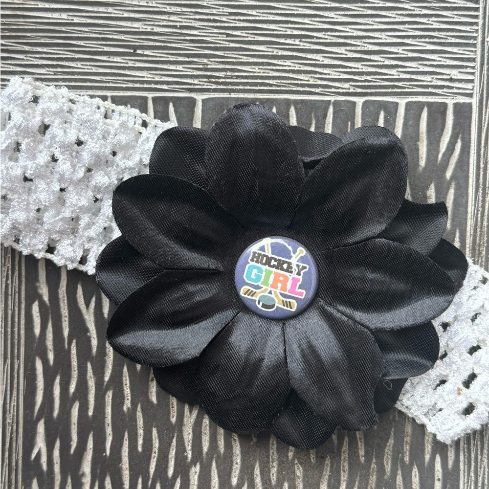 “Hockey Girl” Adorable child’s Headband with clip